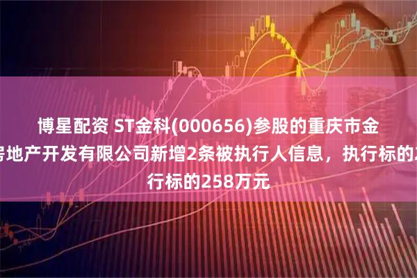 博星配资 ST金科(000656)参股的重庆市金科骏志房地产开发有限公司新增2条被执行人信息，执行标的258万元